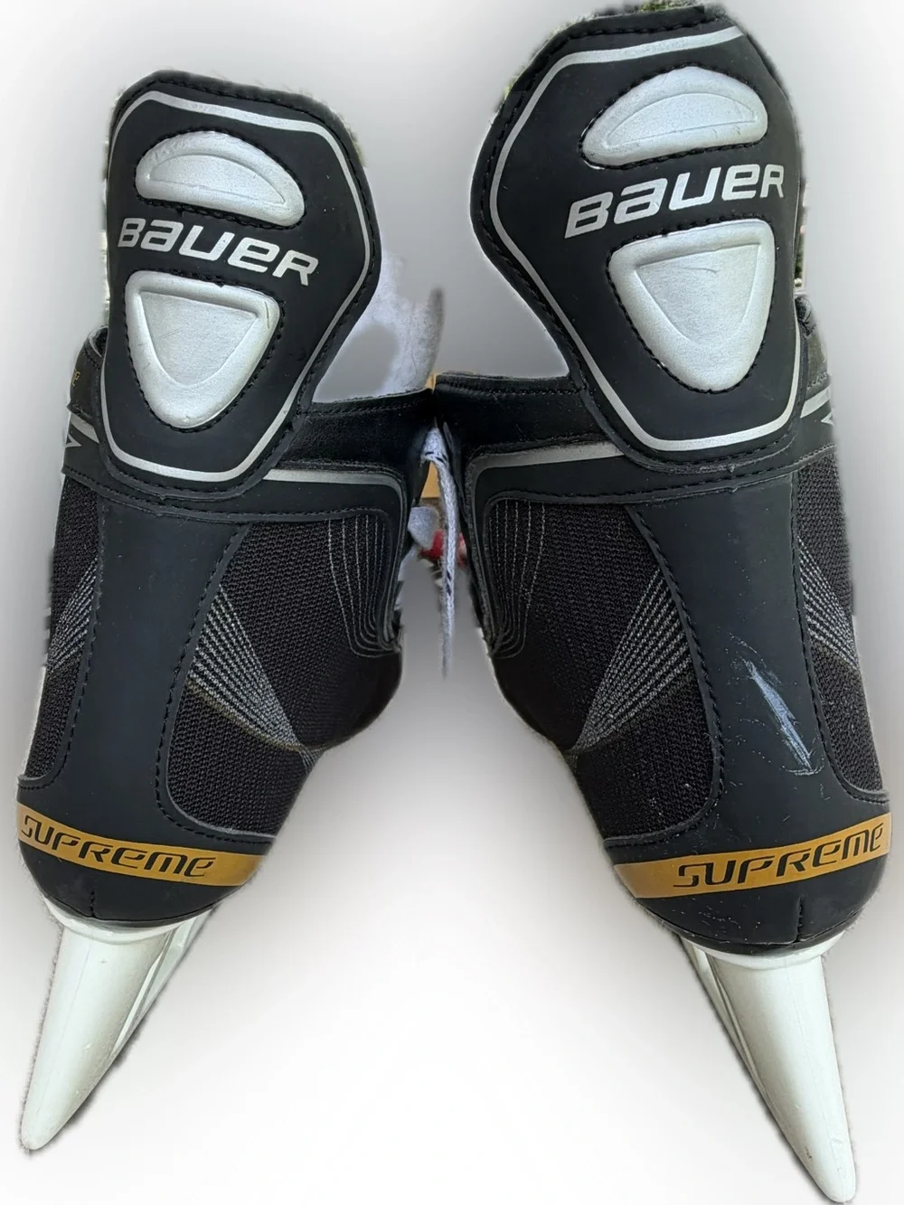 Bauer Kids Black and White Ice Hockey Skates - size 4